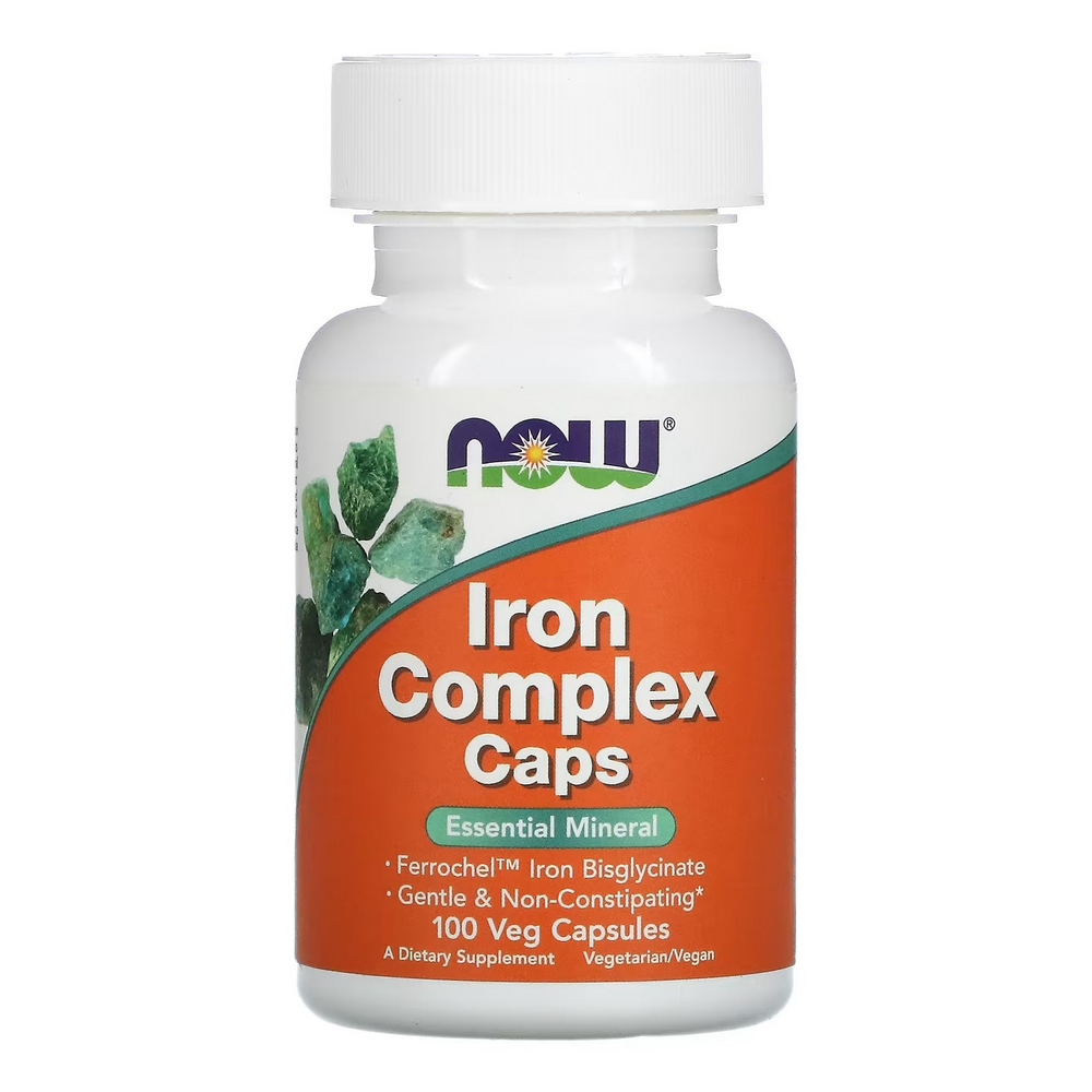 나우푸드 Now <b>아이언</b> 철분 <b>컴플렉스</b> 캡스 100베지<b>캡슐</b>