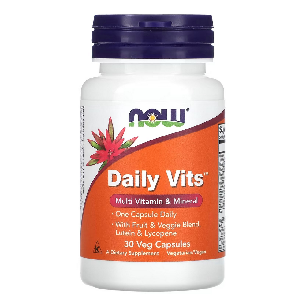 나우푸드 Now <b>데일리 비츠</b> 멀티비타민 앤 미네랄 30베지<b>캡슐</b>