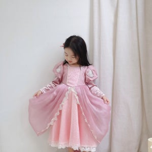 핑크 프린세스 드레스 아동 여아 공주 원피스 파티룩 생일룩
