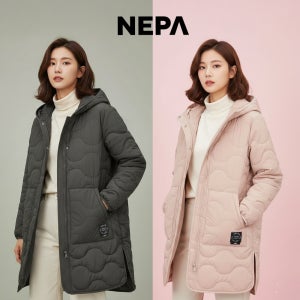 네파 경량패딩 여성 롱 누빔 패딩 퀼팅 등산 아웃도어