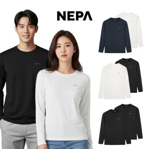 네파 티셔츠 긴팔티 등산 베이스레이어 라운드 1+1 2장 세트 남성 여성