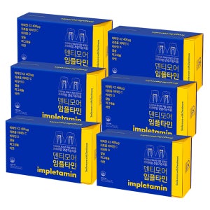 덴티모어 임플타민 비타민K2 칼마디 영양제 잇몸치약 제공 30포, 6개
