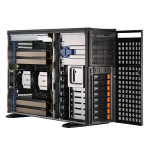 SuperMicro 4GPU WorkStation SYS-741GE-TNRT (+CPU+RAM+SSD+HDD+GPU / Option Select) 2000W(1+1)