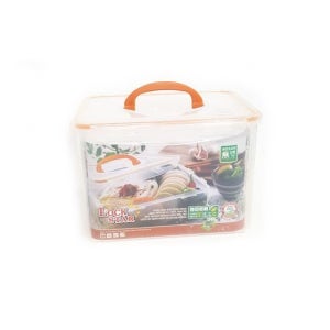 이중밀폐 투명보관 김치용기 직형용기 9L