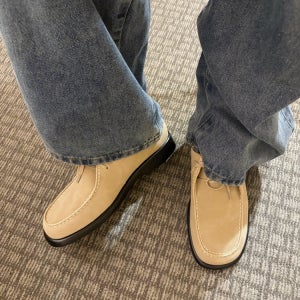 로브 댄디 레더 스웨이드 키높이 로퍼 (2color)