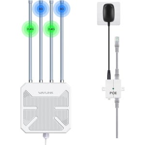 WAVLINK 야외 WiFi6 메시 확장기 방수 IP67 AX1800 WiFi 6