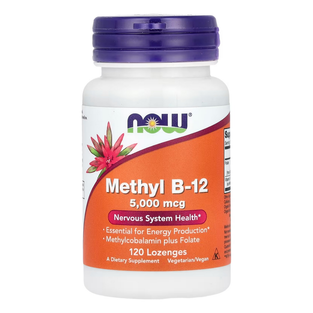 나우푸드 Now <b>메틸 B12</b> 5000mcg 120로젠지스