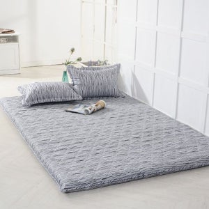 국산 토퍼 사계절 매트리스 고급 항균 솜 누빔 요 매트 손님용 원룸 자취 기숙사 펜션