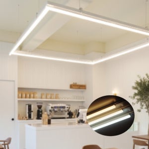 비츠온 멀티라인 LED 레일등 1200MM 30W 화이트 T7 트랙 간접조명 플리커프리제품