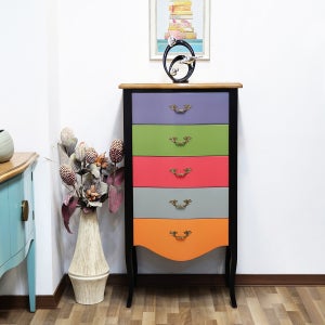 비쥬 서랍장 칼라 미니 협탁 콘솔 코너 틈새 작은 수납 포인트 프렌치 엔틱 장식장