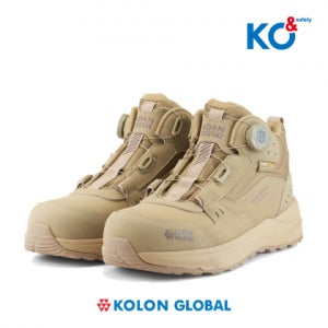 코오롱 안전화 KS-601D 6인치 사막화 코듀라 다이얼 와이드토캡 논슬립 방수 작업화