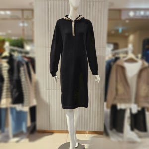 꼼빠니아 25FW 후드 니트 원피스 겨울 간절기 가을 하객 CAFW0-WSO100