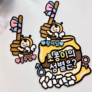 젠더리빌토퍼 임밍아웃 성별공개 베이비샤워 임신 아기 선물 이벤트 서프라이즈 꿀단지