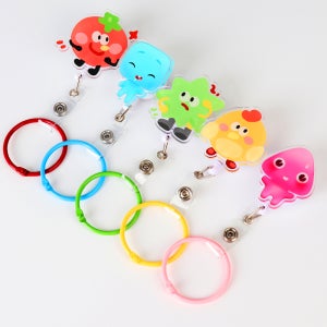 아크릴 캐릭터 릴홀더 사원증 목걸이 명찰 간호사 테이프걸이 주문제작