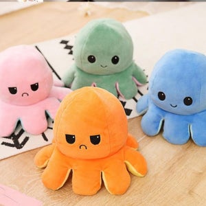 문어 인형 리버시블 감정 반전 양면 애착 20cm 4종