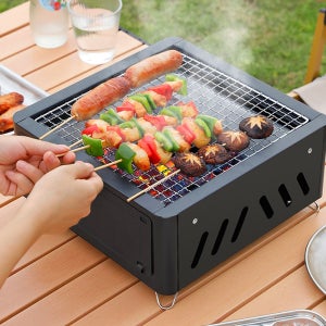 경량화로대 스텐그리들 가정용미니화로 일회용석쇠 사각 받침대