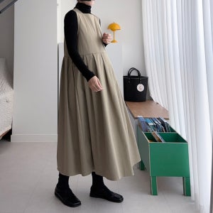 임산부 플리츠 레이어드원피스 가을겨울 임부복 만삭코디 출근룩