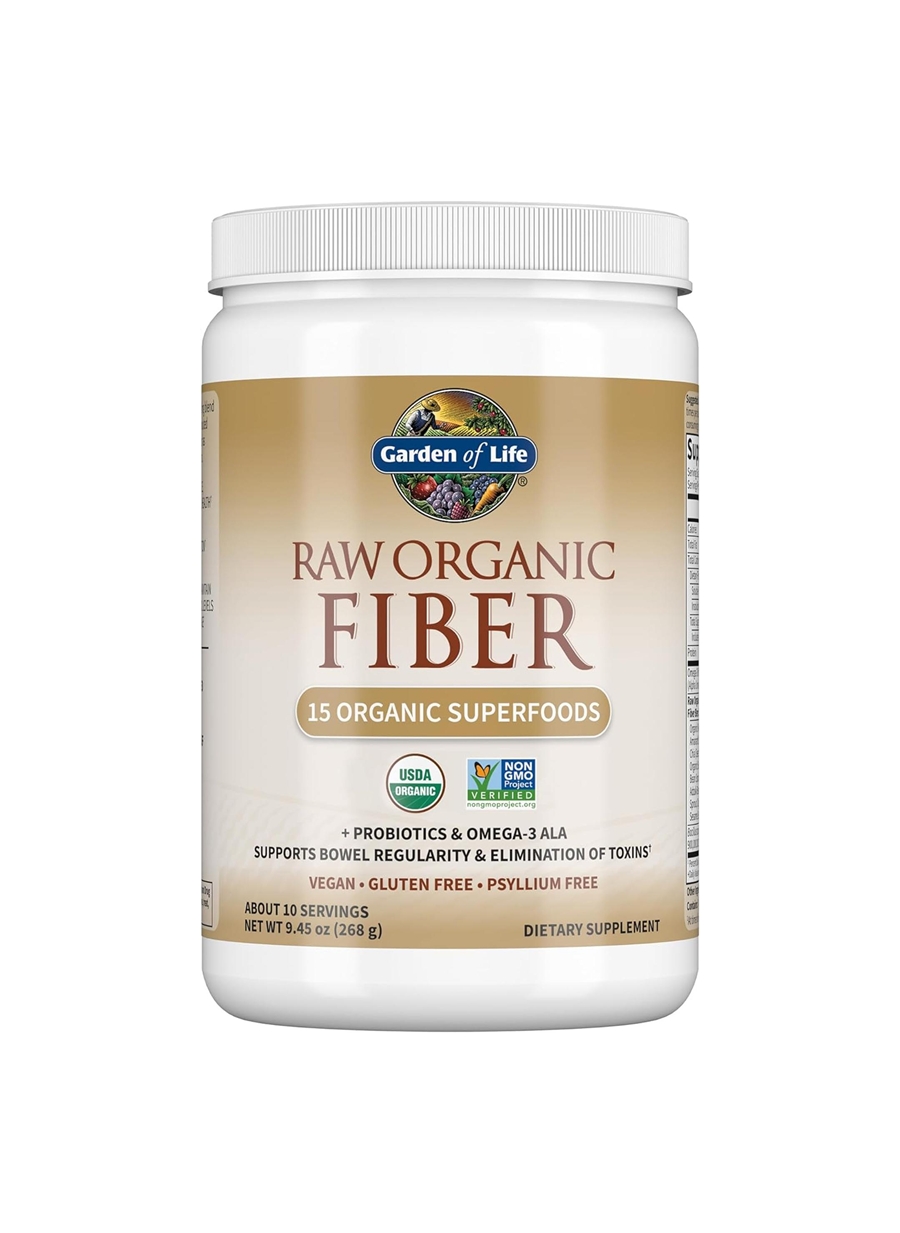 가든오브라이프 로우 오가닉 <b>파이버</b> 슈퍼푸드 프로<b>바이오틱</b> 오메가3 ALA 파우더 268g