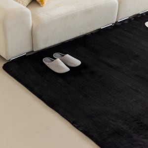 먼지없는 워셔블 장모 온감 러그 대형 거실 침실 원룸 원형 100