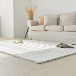 먼지없는 워셔블 장모 온감 러그 대형 거실 침실 원룸 원형 200