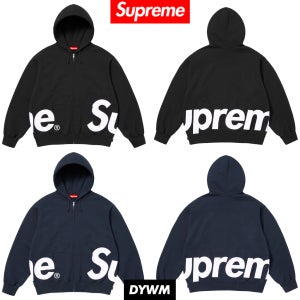 슈프림 빅 로고 집업 후드 스웨트셔츠 - 25SS SS25SW46