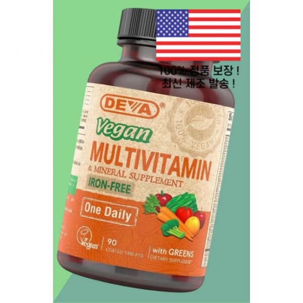 데바 베지테리안 아이언 <b>프리 종합</b>비타민 멀티비타민 DEVA 3846593