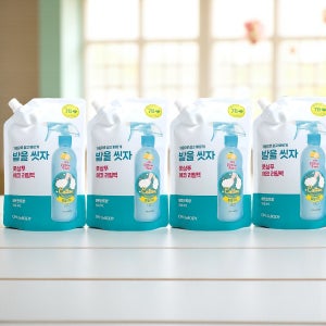 대용량 발 세정제 리필 500ml 4개 풋샴푸 풋워시 거품 세정 발 전용 데일리 욕실필수품