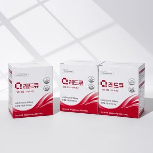혈액순환 레드큐. 나토키나제 은행잎추출물 혈행개선 식약처인정 건강기능식품 60정, 3개