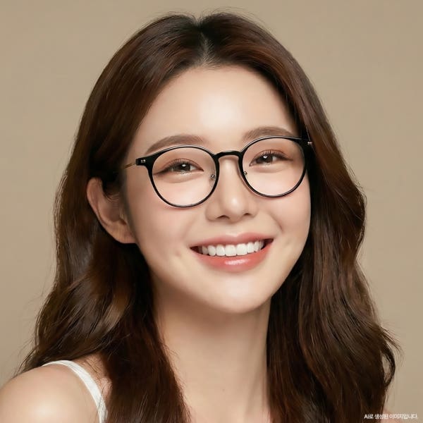 가벼운 티타늄안경테 얇은 투명뿔테안경 고도근시 블루라이트차단안경 변색렌즈