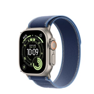 Apple 워치 울트라 3 GPS+Cell 내추럴 티타늄 / 블루/브라이트 블루 트레일 루프 - S/M MEWR4KH/A