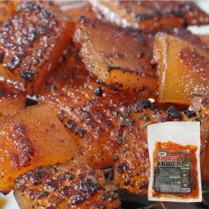 형기네 매콤 벌집 돼지껍데기 200g 10봉 국내산 양념 캠핑 안주 야식 껍질