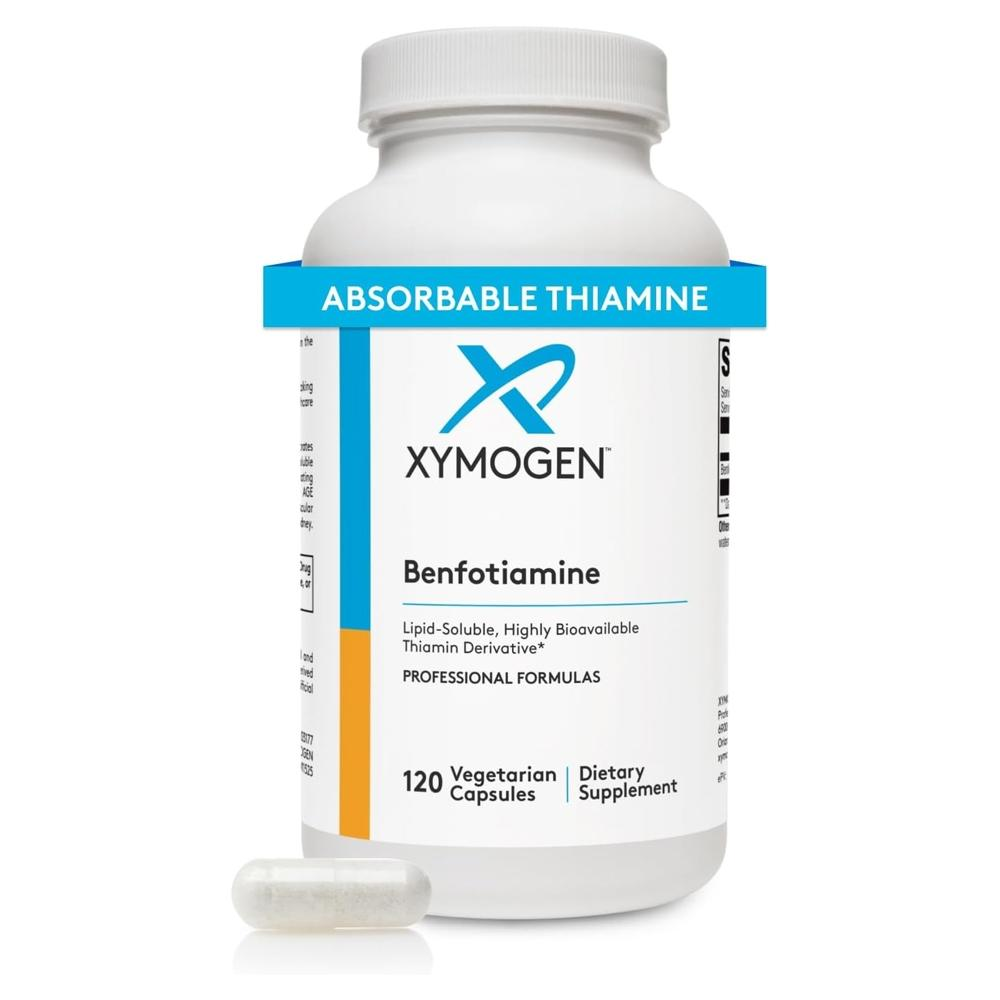 <b>자이모겐 비타민 B1</b> 벤포티아민 Benfotiamine 300mg 120 베지캡슐 1팩D
