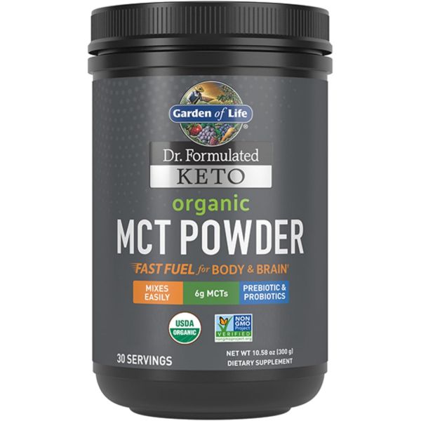 가든 오브 라이프 <b>닥터 포뮬레이티드 키토</b> 오가닉 MCT 파우더 가루 분말 30회분 6g 코코넛 프리바이오틱스 유산균 파이버 프로바이오틱스 Garden of Life Dr. Form