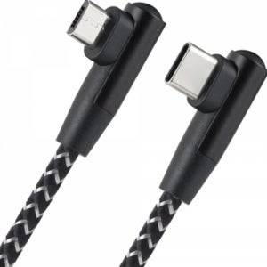 1m USB2.0 CM TO Micro5핀 양쪽꺾임 케이블 데이터선