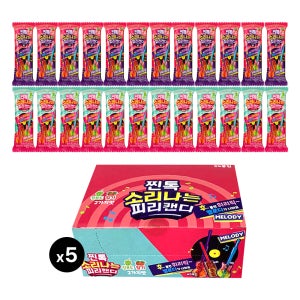 찐톡 소리나는 피리캔디 딸기/청포도맛 24개입 x 5통