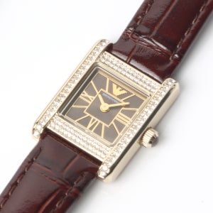 엠포리오아르마니 제니 스퀘어 가죽시계 AR11705