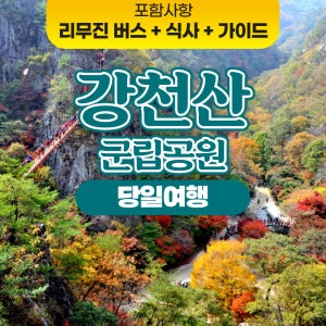 [전남] 담양 금성산성 강천산 군립공원 강천사 병푹폭포 단풍명소 서울출발 버스 투어 당일 패키지