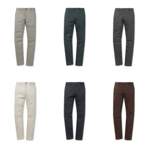 코오롱 브렌우드 남자 겨울 기모 스판 면바지 6컬러 [에센셜스] 컴포치노 기모 팬츠