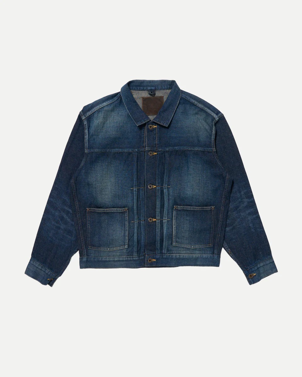 TAIGA TAKAHASHI 타이가 타카하시 / DENIM JACKET SIDE PANEL / DAMAGED INDIGO / LOT 714