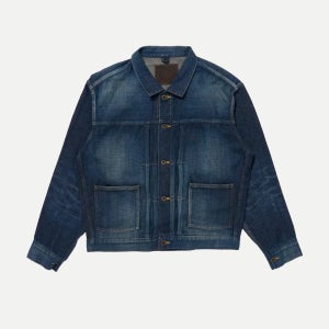 TAIGA TAKAHASHI 타이가 타카하시 / DENIM JACKET SIDE PANEL / DAMAGED INDIGO / LOT 714