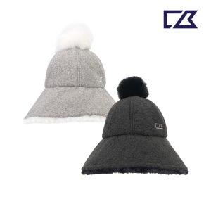 커터앤벅 기모 퍼 방한 하프햇/골프모자 - CBL5WCP245