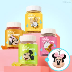 [키링 포함] 디즈니 데일리 구미 4종 택2 / 멀티비타민 비타민C 포스트바이오틱스 애사비