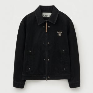 [세터] 테오 벨벳 데님 자켓 블랙