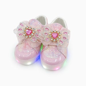 베이비솔 여아운동화 신발 아기 키즈 유아 LED 핑크쥬얼리