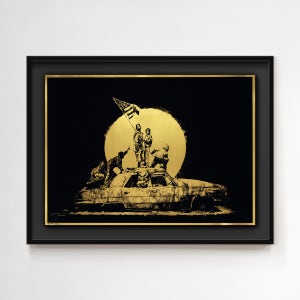 위아트 현대미술 뱅크시 Formica Flag 오리지널 판화 그림 Banksy