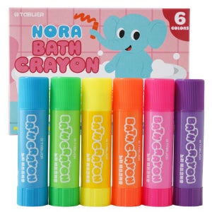 따블리에 유아 욕실크레용 워셔블 아기 크레파스 목욕놀이 6색, 2개