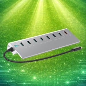 이지넷 유전원 7포트 USB C to A타입 케이블 충전 허브 NEXT-3372TC-10G