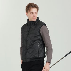 겨울 남자 골프조끼 웰론 충전재 하이넥 패딩 방풍 필드 아우터 다운볼 남성 골프베스트
