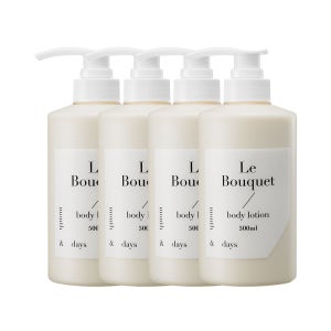 먼스앤데이즈 퍼퓸케어 바디로션 르 부케, 500ml, 4개