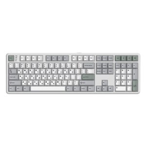 한성컴퓨터 GK798PRO 3모드 폼떡 가스켓 기계식키보드 메탈 화이트, 브라운슈가 토독, 35g